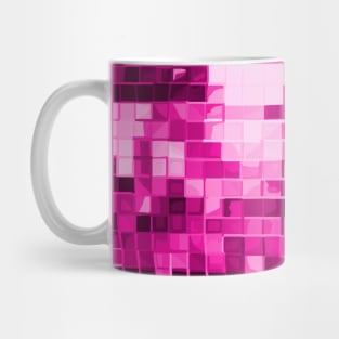 Pink Mirrored Disco Ball Pattern Mug